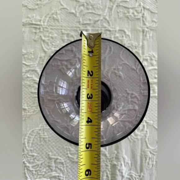 Vtg Krosno Poland Hand Blown Purple Candle Holder Or Vase Suspended Bubble - Picture 6 of 10